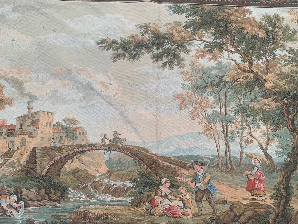 Vintage Tapestry,Pictorial French Tapestry Romantic Tapestry Home Decor 3×4 ft