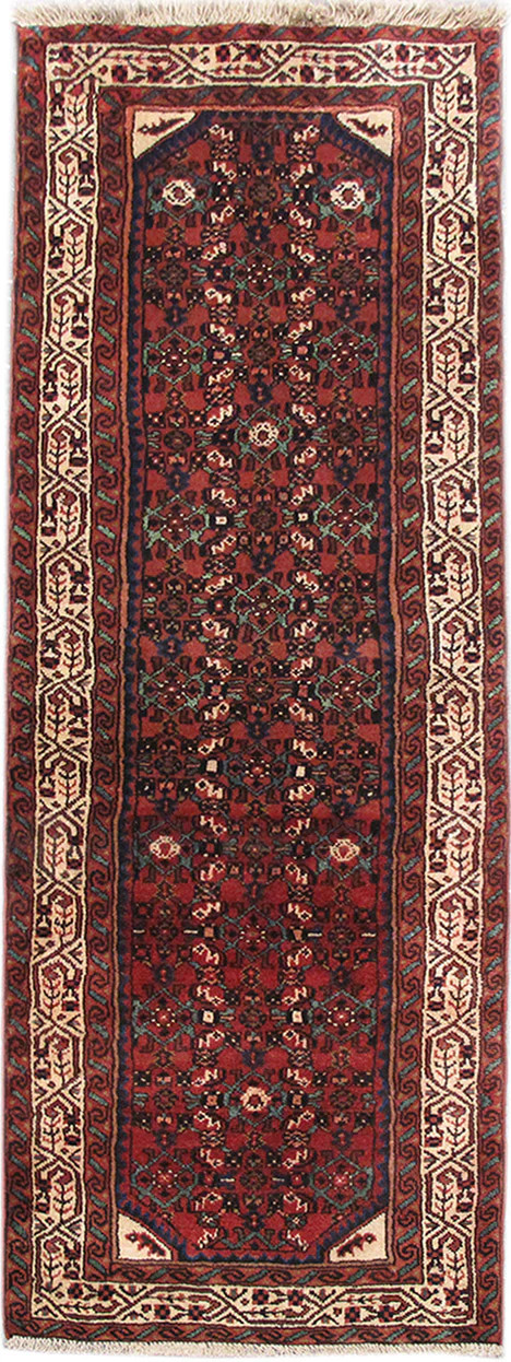 2′ x 7′ Red Perrsian Hamadan Rug 82636