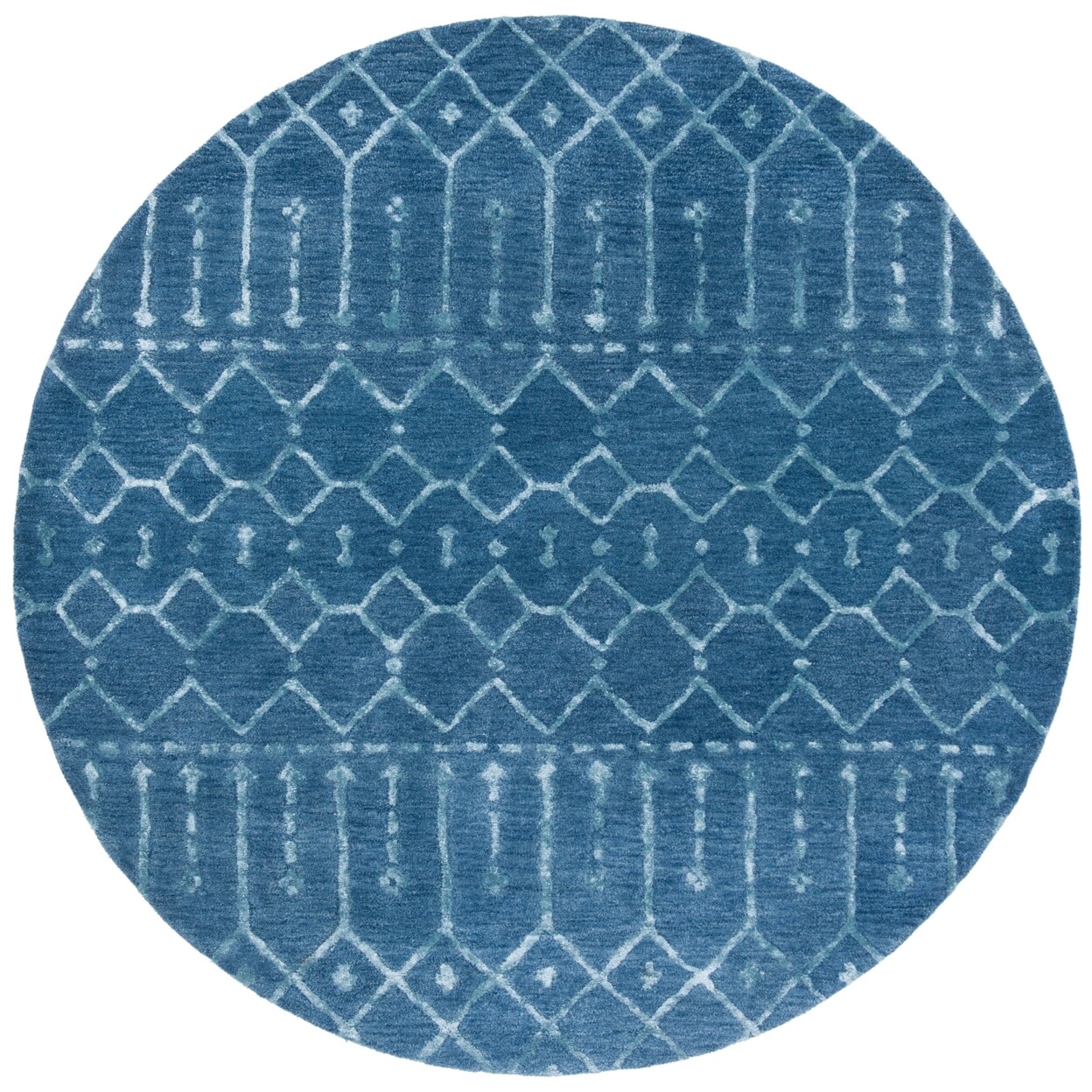 SAFAVIEH Himalaya HIM903N Handmade Navy / Silver Rug