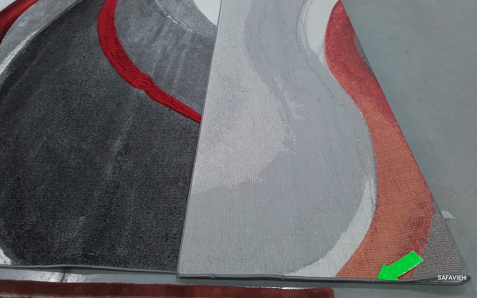 GREY/RED 10′-6″ x 14′-0″ Damaged Binding Rug Reduced Price 1172804377 HLW766Q-10