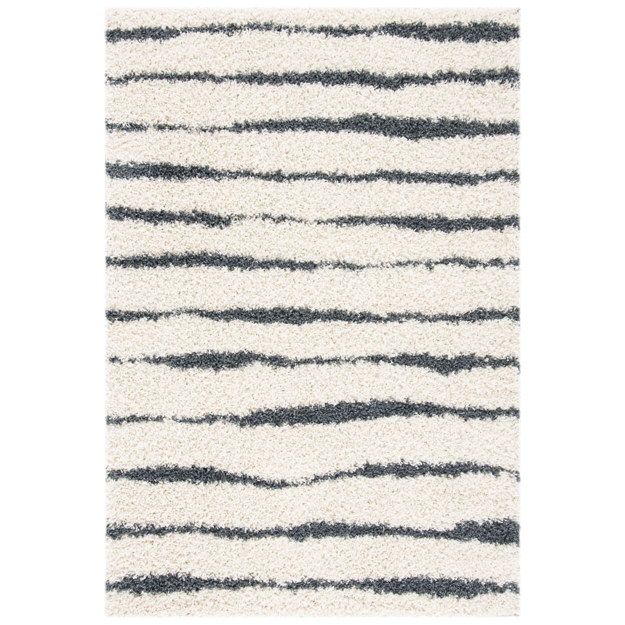 SAFAVIEH Venus Shag VNS603B Ivory / Dark Grey Rug