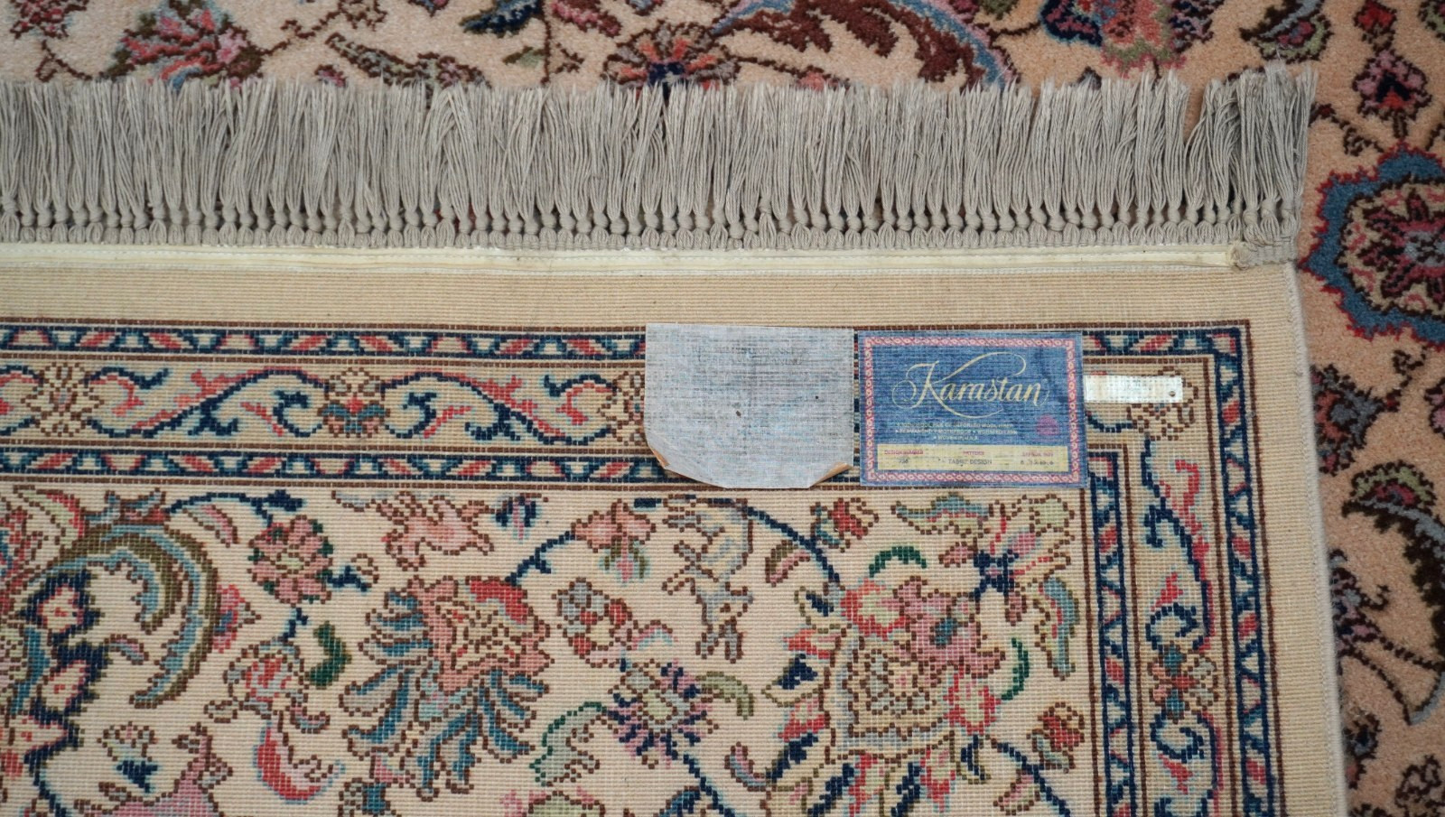 8’8″x10’6″ Karastan Rug # 738 Tab riz Wool Pile Carpet with Animals Birds