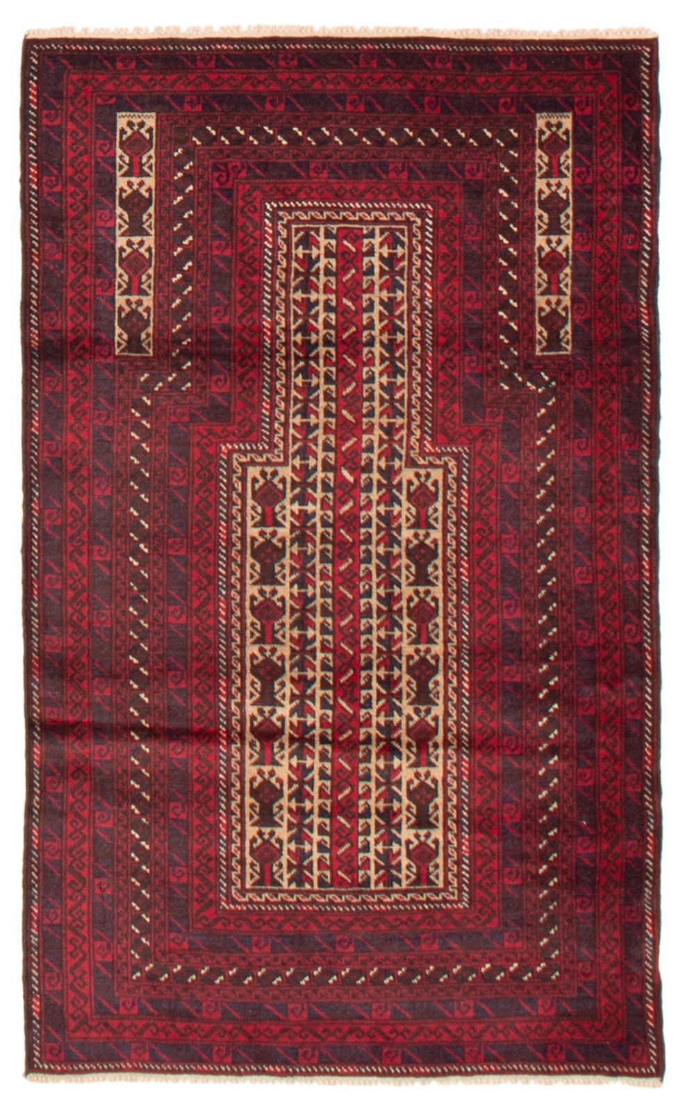 Vintage Traditional Hand-Knotted Area Rug 3’0″ x 5’0″ Oriental Wool Carpet