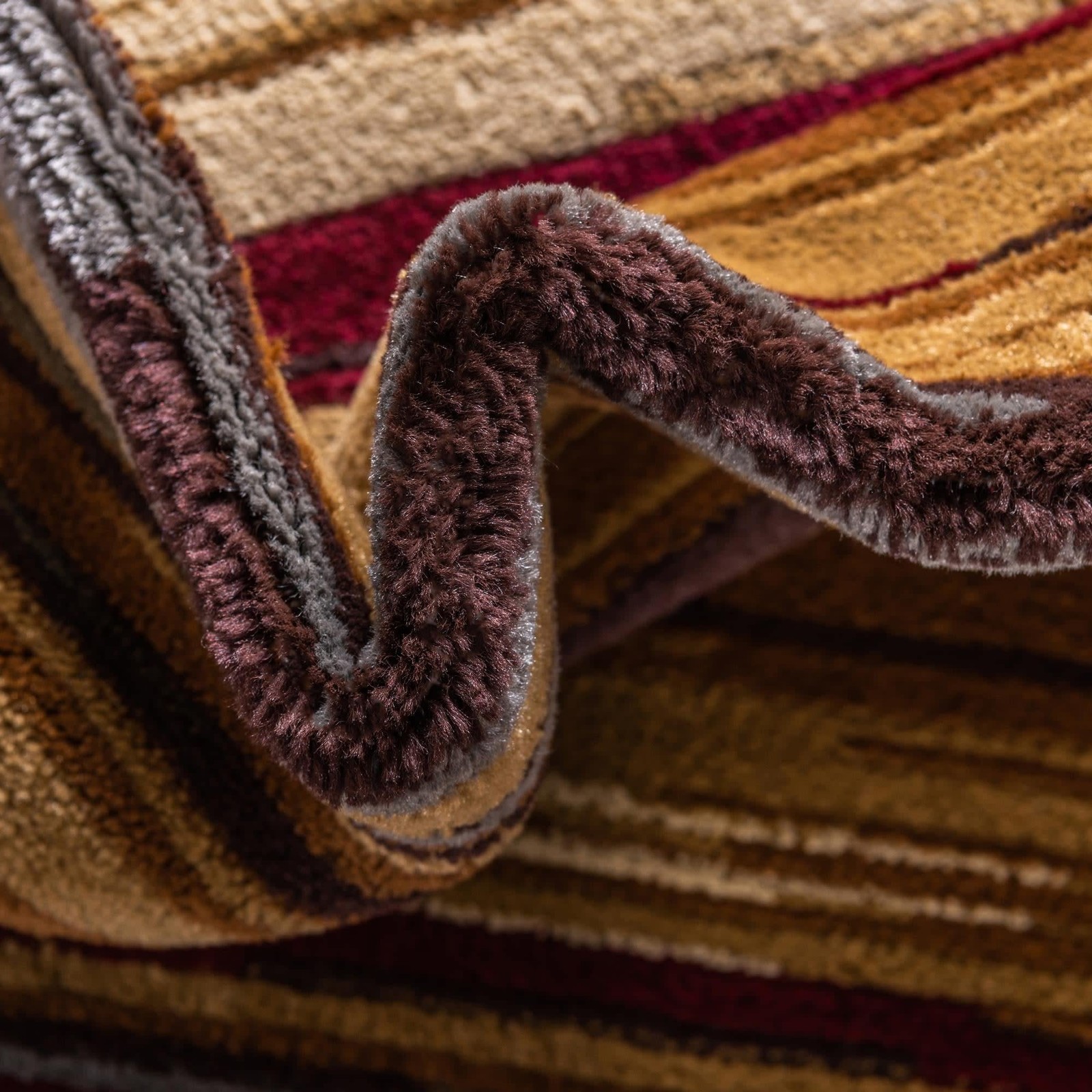 Unique Loom Barista Collection Area Rug – 5 1 X 8 Rectangle Beige/Brown