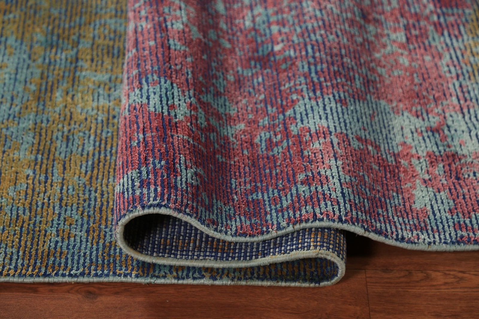 Contemporary Abstract Area Rug 5×7 Hand-knotted Wool Modern Style for Any Room
