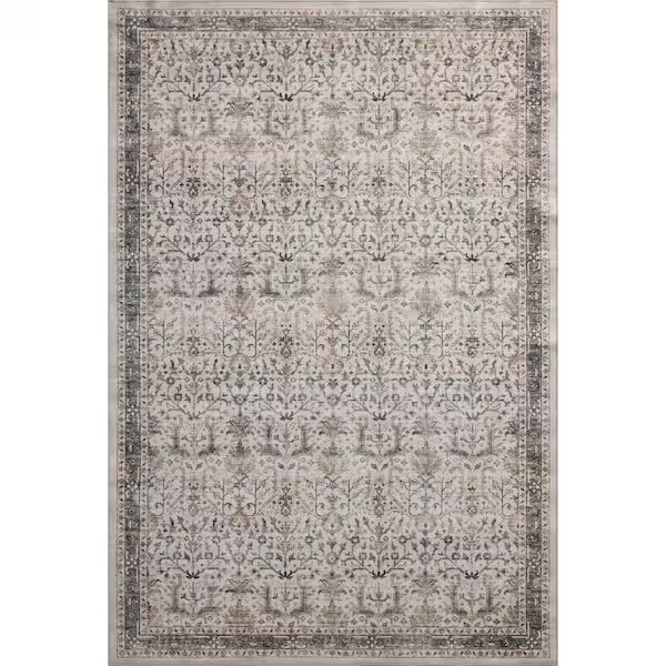9 ft x 12 ft Loloi Anniston Collection ANS-01 Ivory/Stone