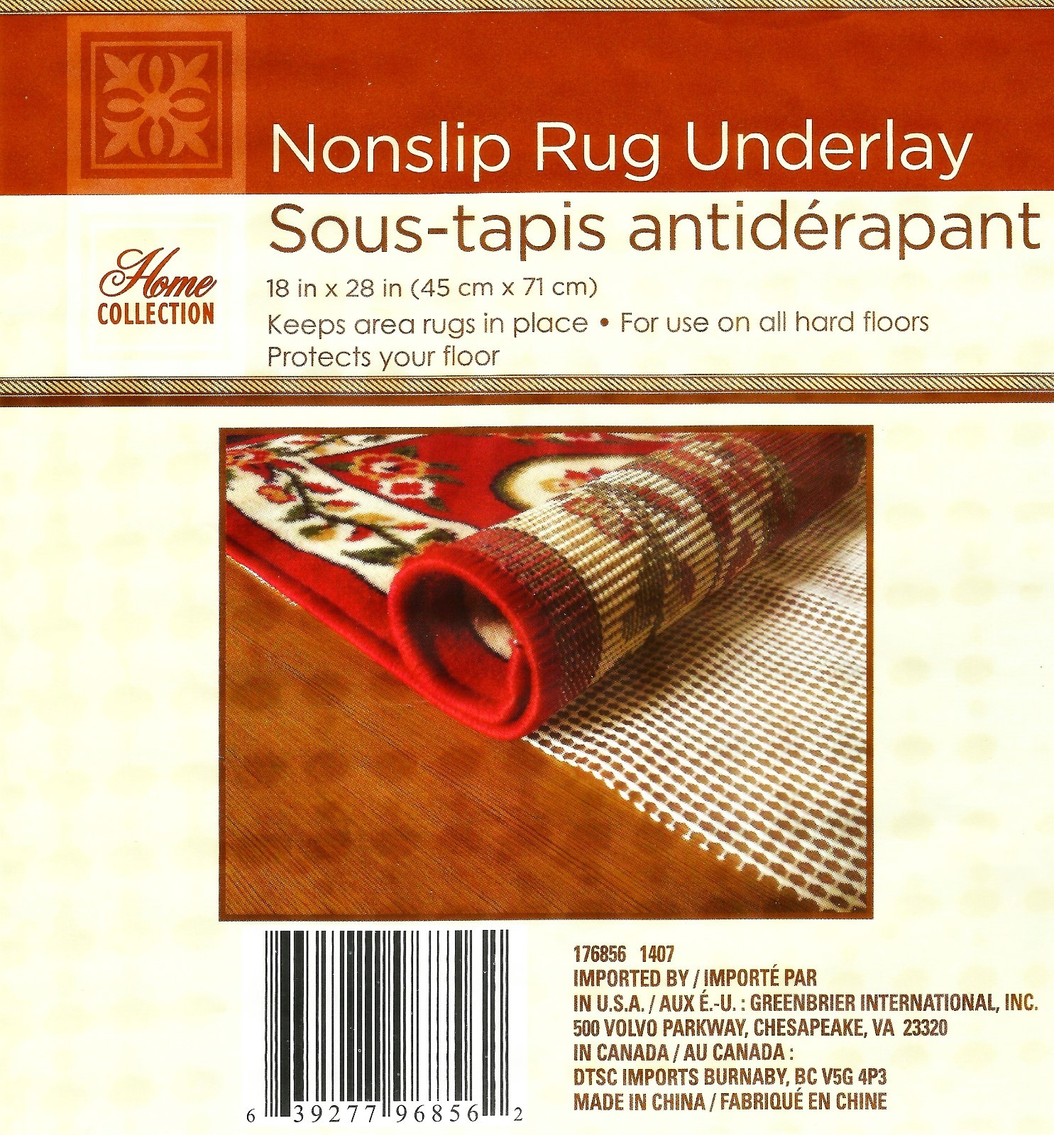 2 Non Slip Rubber UNDERLAY PADS Area RUG or Carpet GriPPer 18″ x 28″ wood floor
