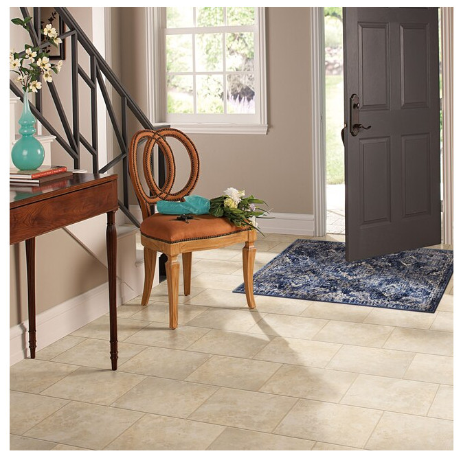 Mohawk Home 2 x 4 Navy Indoor Geometric Farmhouse/Cottage Runner Rug