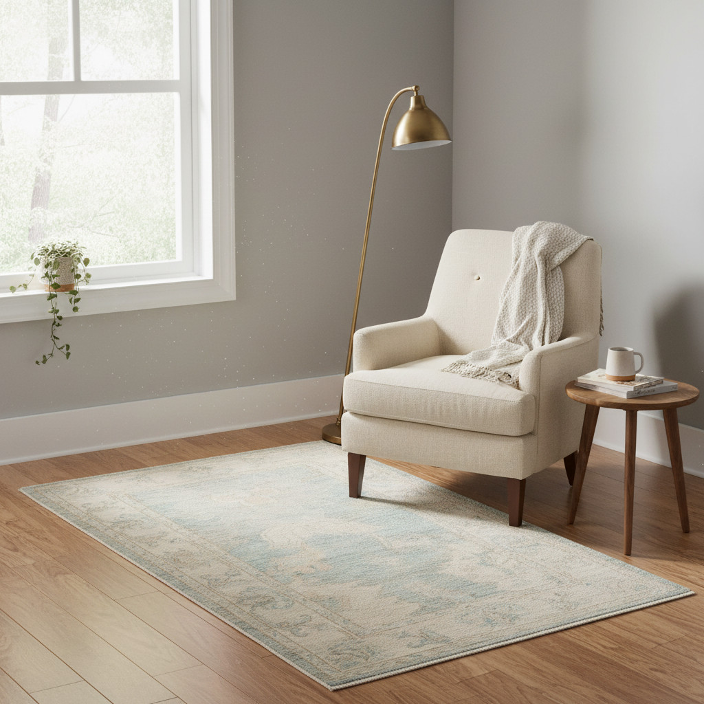 2.11 x 4.8 ft Hand Knotted Oushak Rug