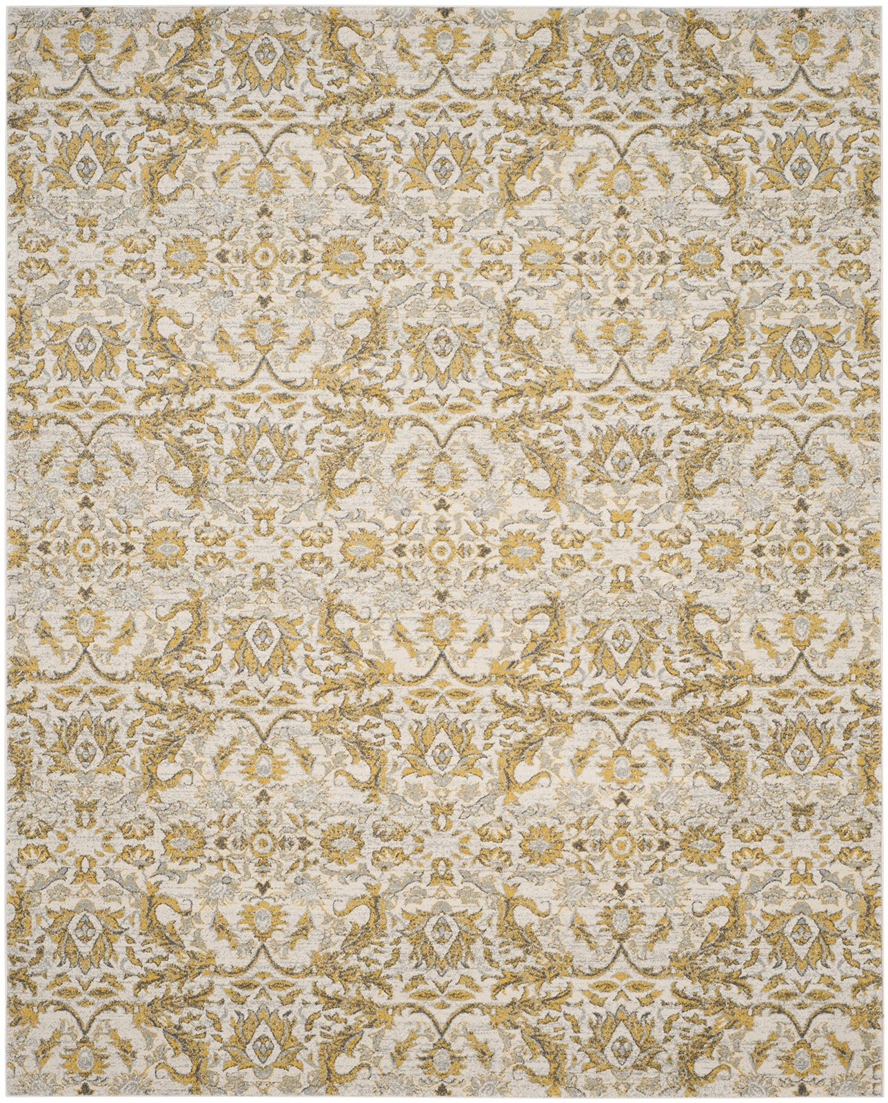 Evoke Collection 11′ x 15′ Ivory/Gold EVK238S Non-Shedding Living Room Bedroo…