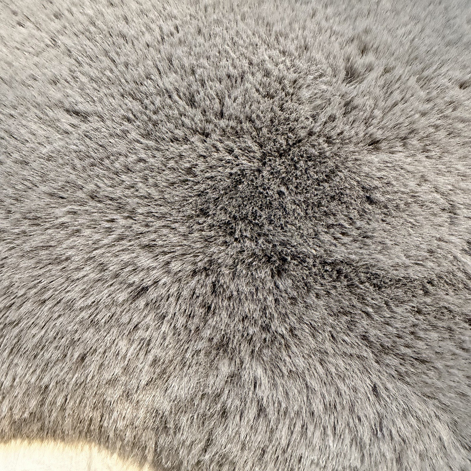 Mon Chateau Faux Fur Quad Rug Luxury Collection Luxe 40×25 Black Plush Cozy Soft