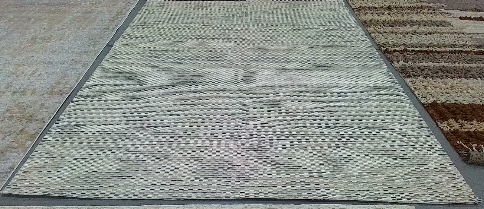 BEIGE / BLUE 9′-0″ x 12′-0″ Back Stain Rug, Reduced Price 1172785560 MRB158L-9