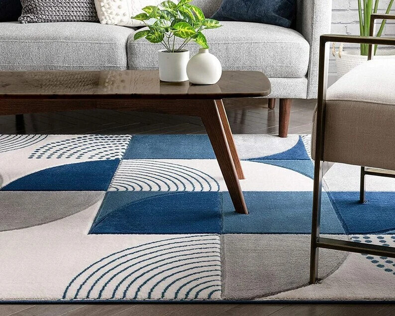 Luxury Woolen Area Rug Handmade Carpet for Hall Kitchen Bedroom