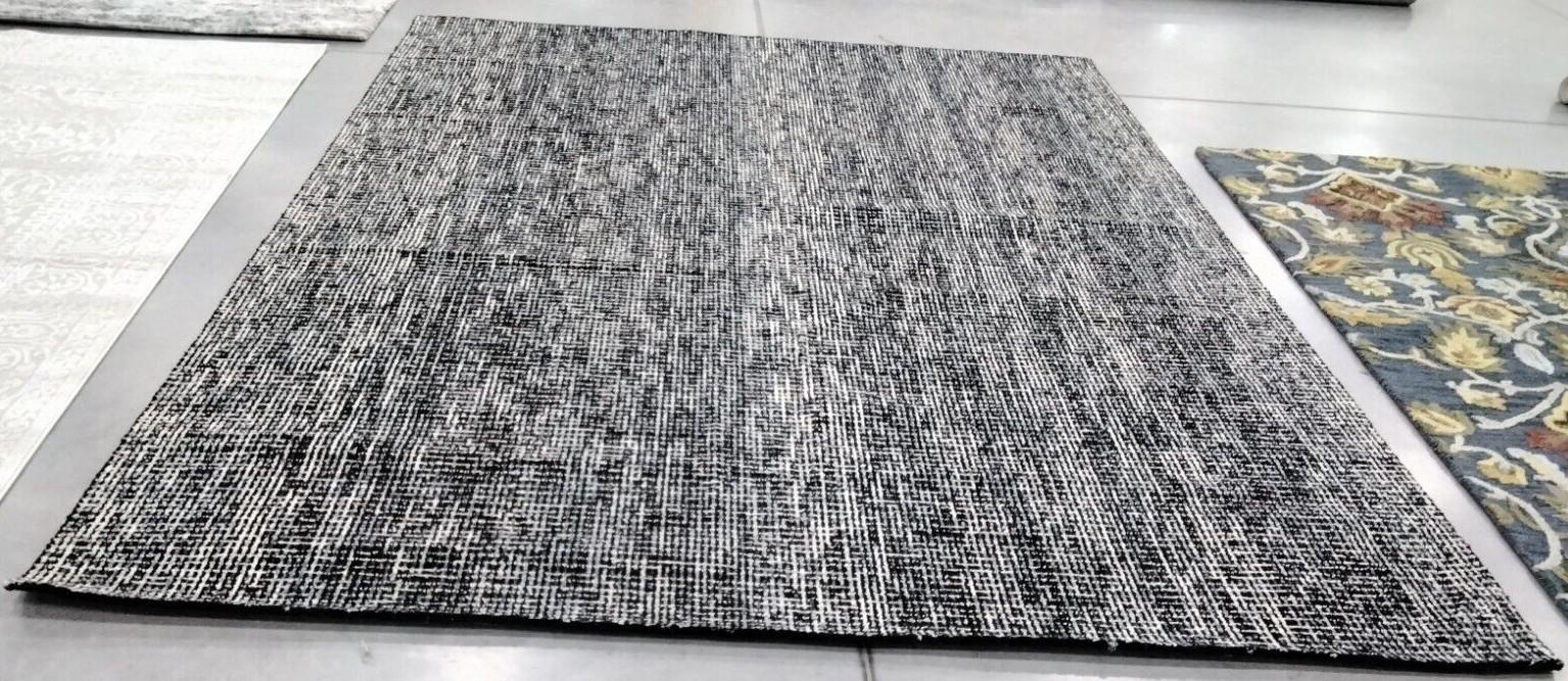 BLACK / GREY 9′ X 12′ Back Stain Rug, Reduced Price 1172730922 ABT468L-9