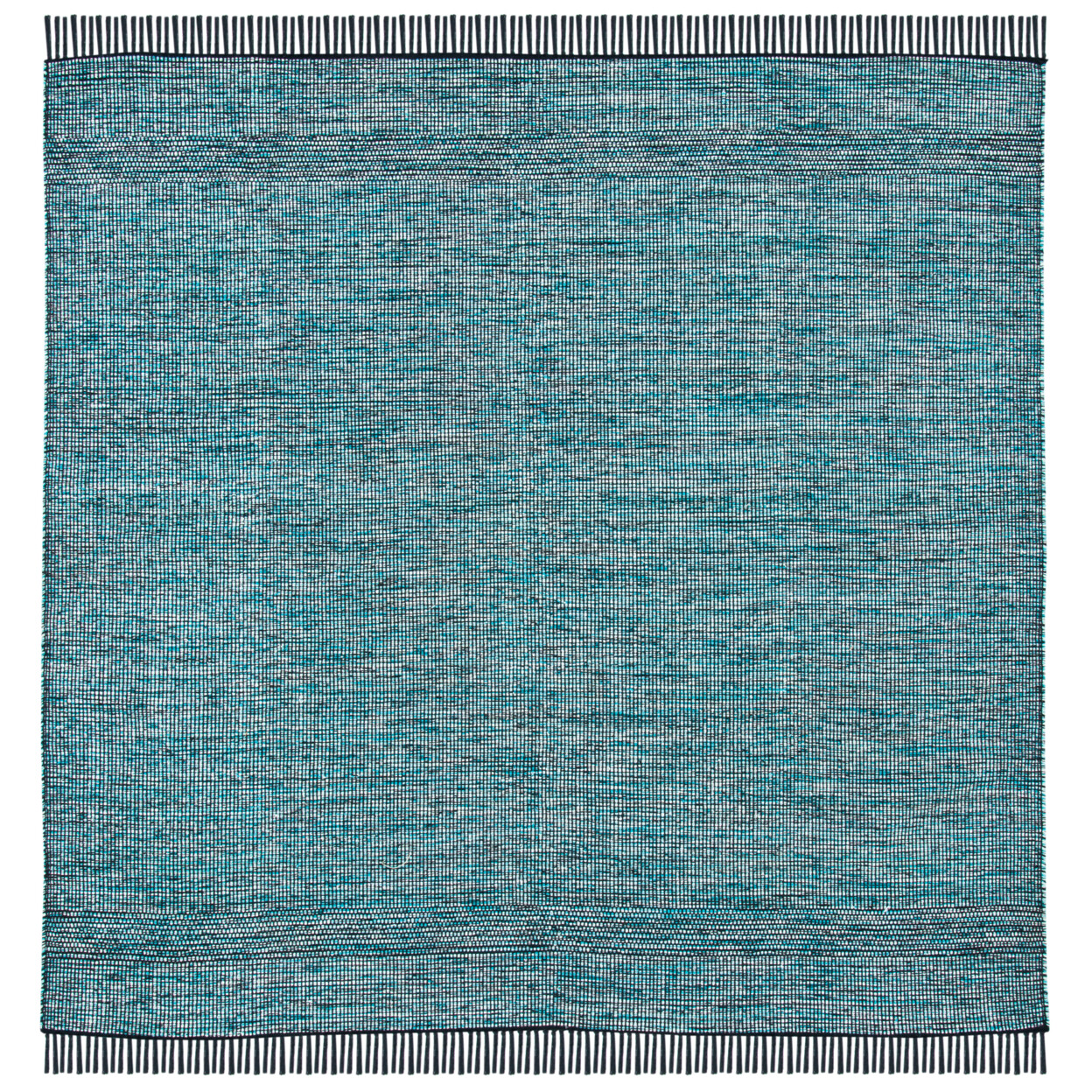 SAFAVIEH Montauk MTK620K Handwoven Turquoise / Black Rug