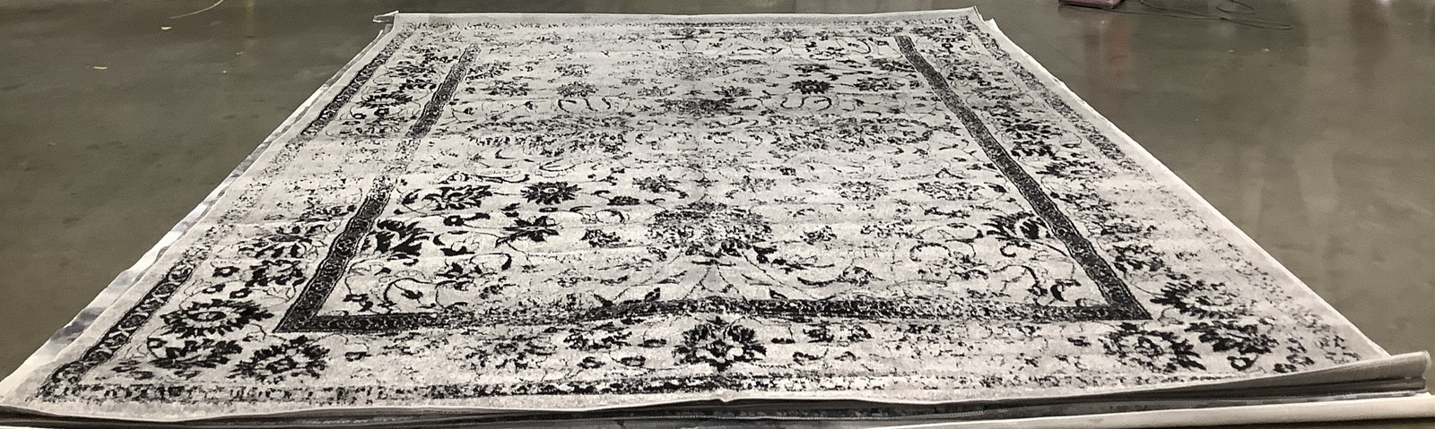 GREY BLACK 10′-0″ x 14′-0″ Pulled Thread Rug Reduced Price 1172684212 ADR109B-10