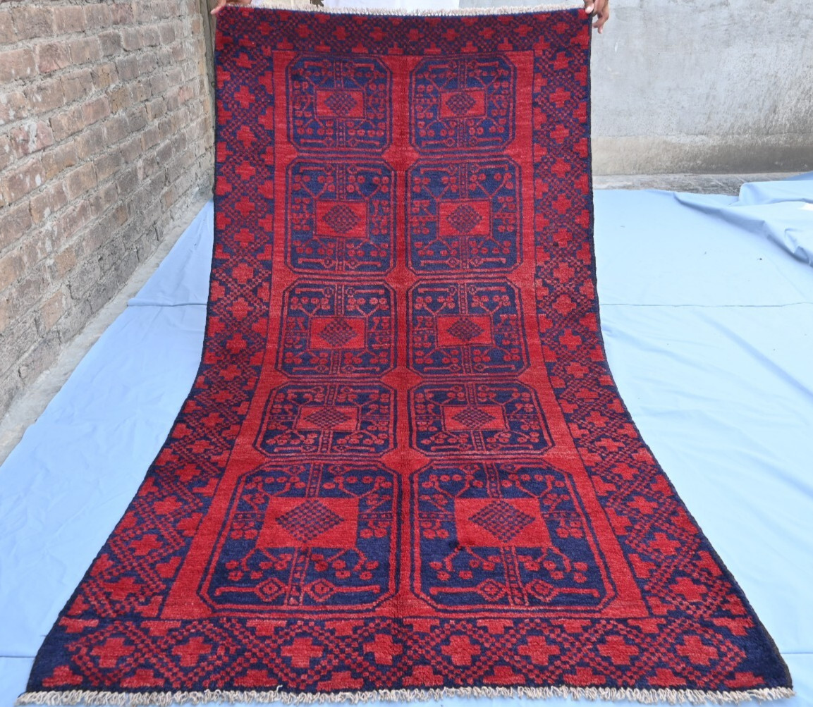 Afghan Baluchi Handmade Rug. Unique Vintage Rug.