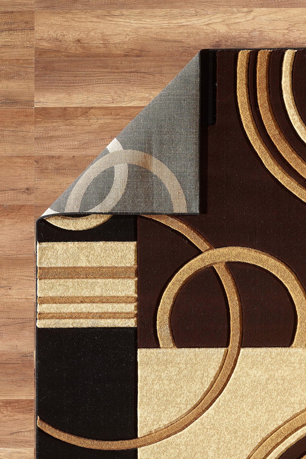 GLORY RUGS Area Rug Modern 5×7 Brown Soft Hand Carved Contemporary Floor Carpet