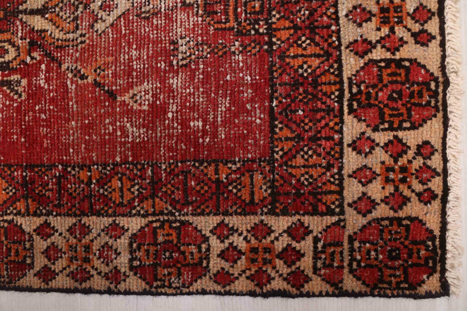 Traditional Vintage Hand-Knotted Area Rug 3’8″ x 5’11” Oriental Wool Carpet