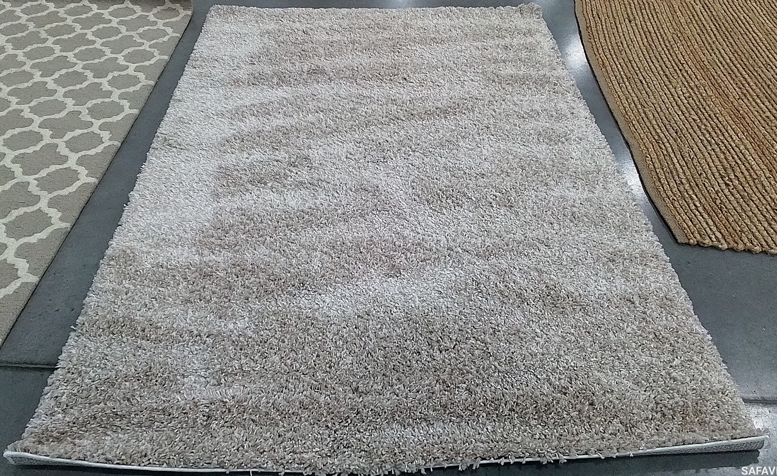 BEIGE 5′-3″ x 7′-6″ Back Stain Rug, Reduced Price 1172805653 SG151-1313-5