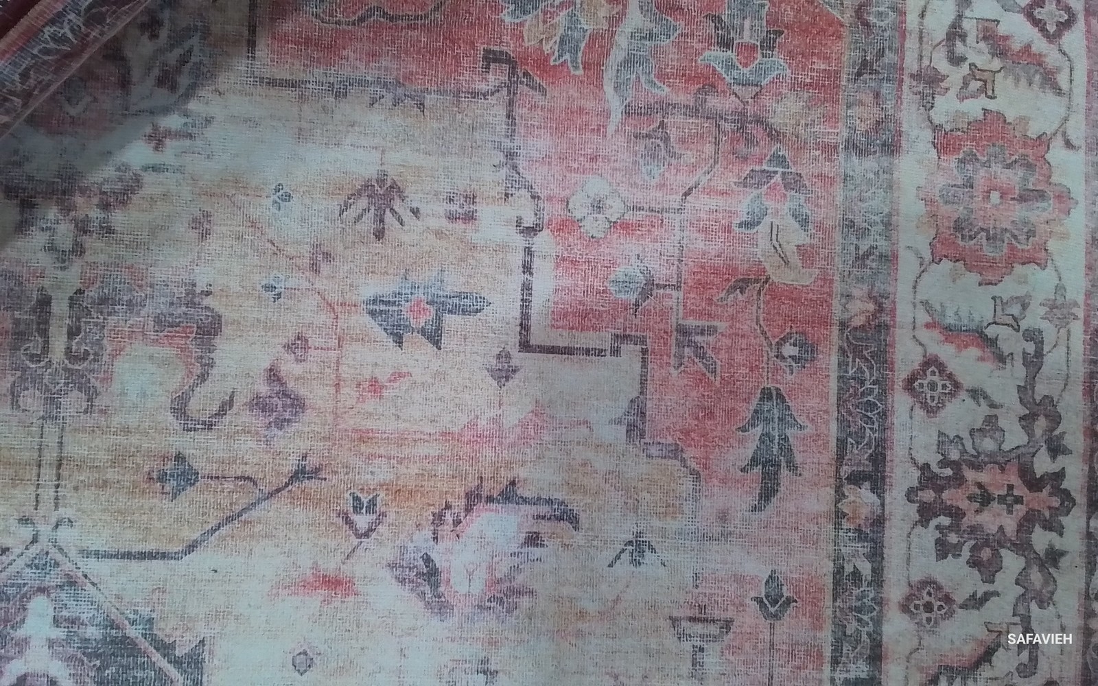 RUST / BEIGE 5′-0″ x 8′-0″ Flaw in Rug, Reduced Price 1172804533 TSN163P-5
