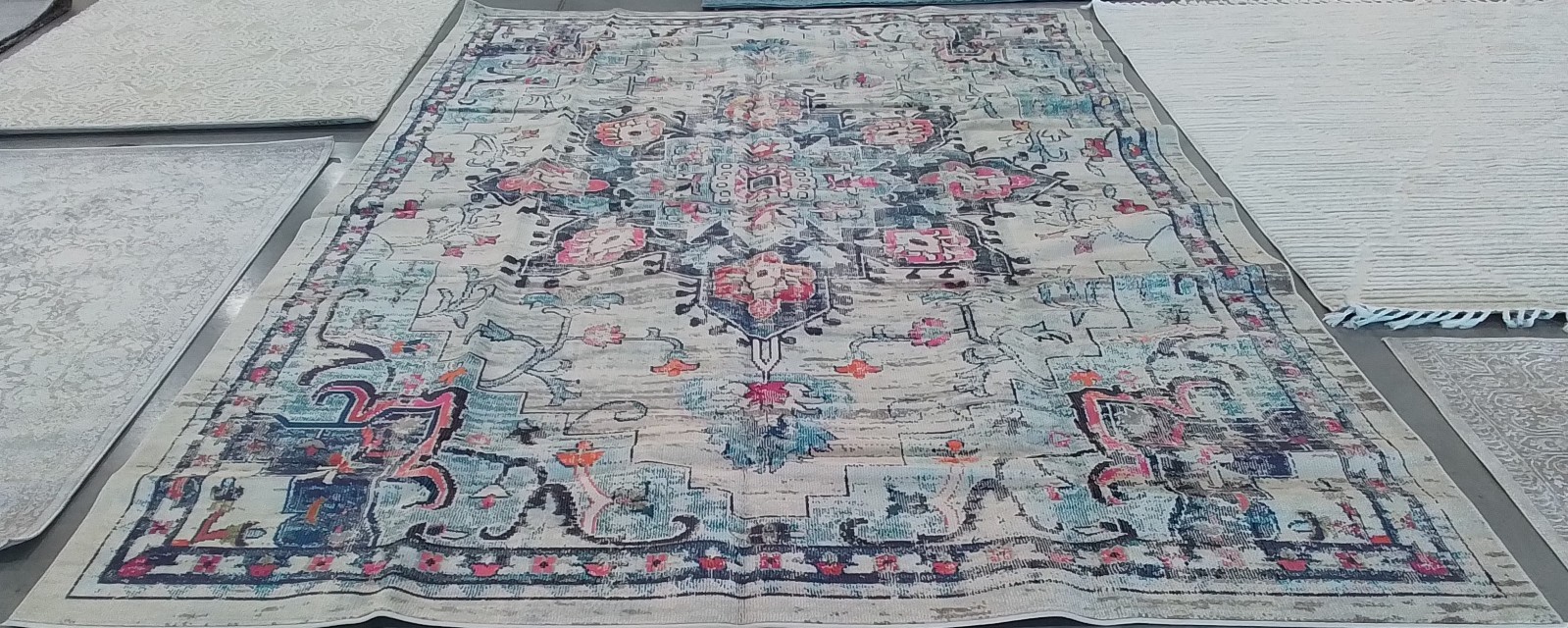 CREAM / BLUE 10′-0″ x 14′-0″ Flaw in Rug, Reduced Price 1172778542 MAD473B-10