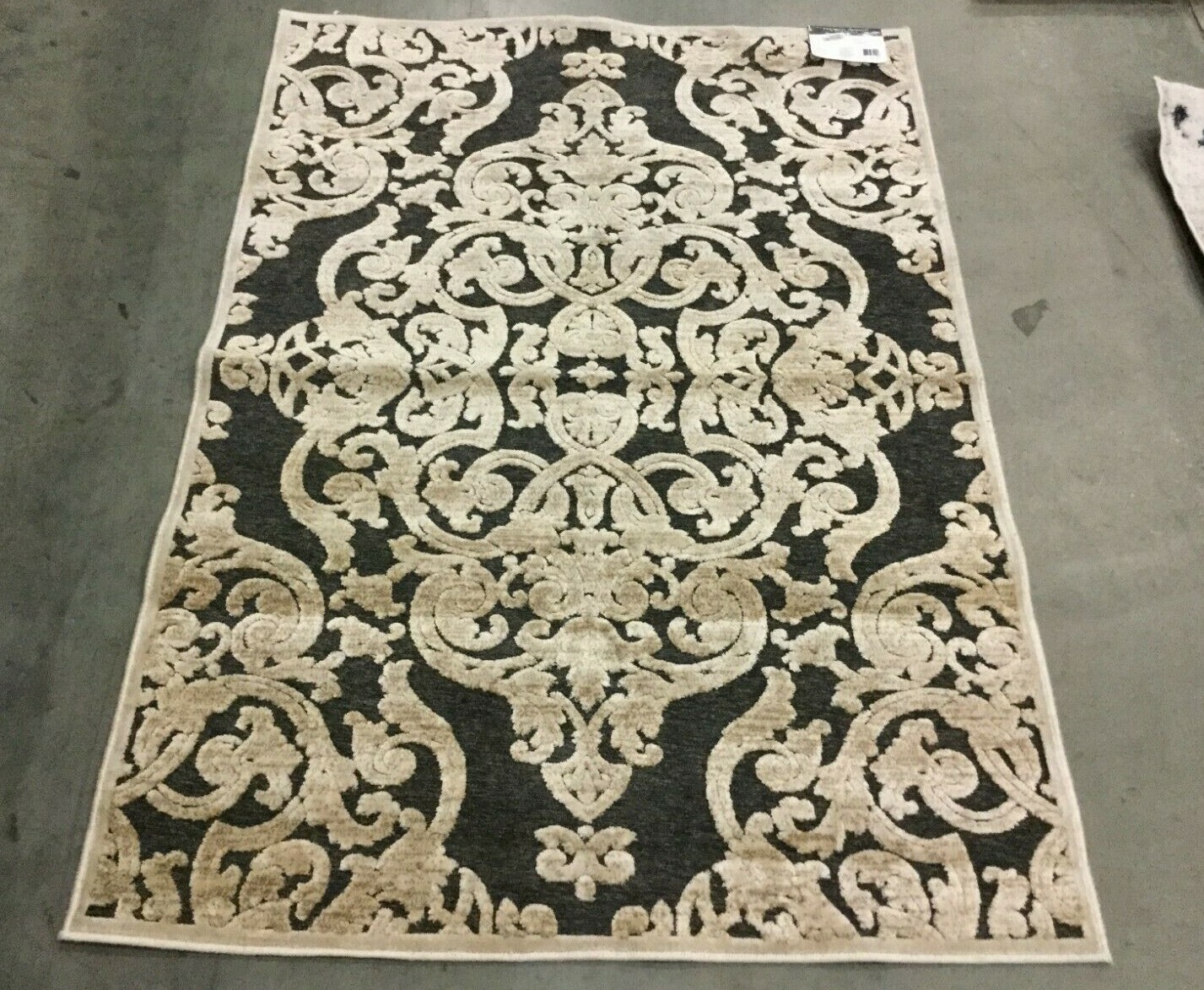 ANTHRACITE 3′-3″ X 4′-7″ Stained Rug, Reduce price 1172644437 PARB348-3430-3