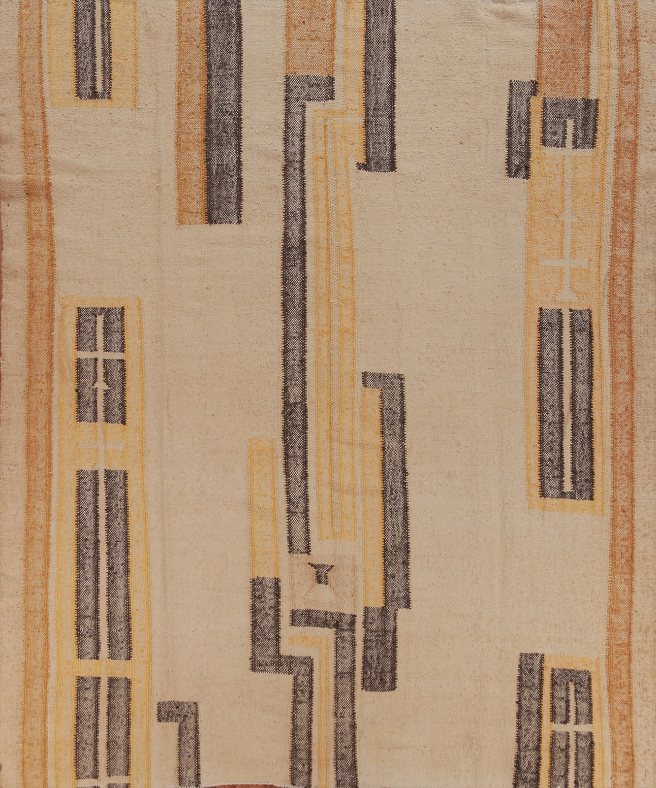 Geometric Kilim Rugs Traditional Kelim Turkish Square Carpets 9×9 ft