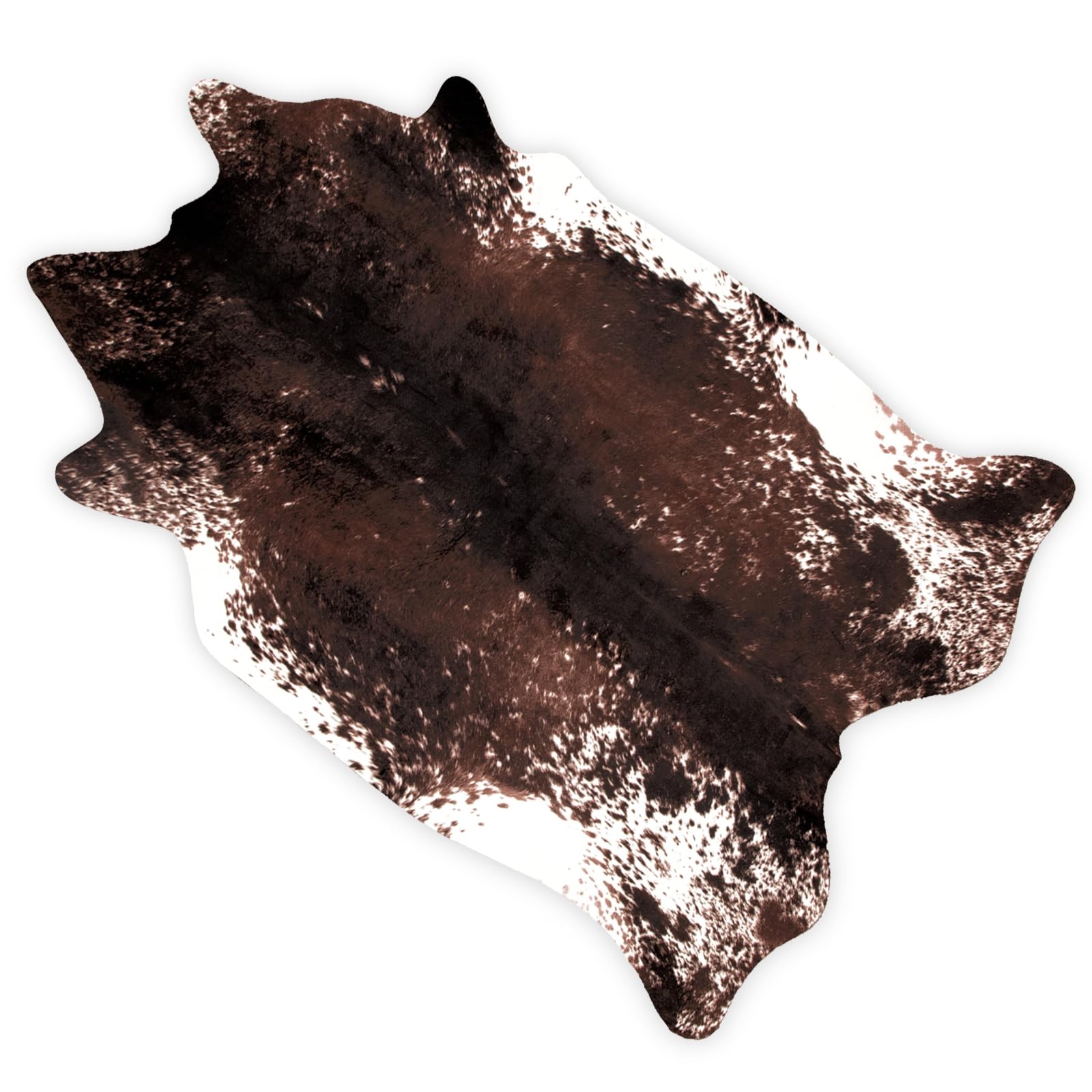 MACEVIA Faux Cowhide Rug Cute Cow Print Rugs Animal Area Carpet Western Decor…