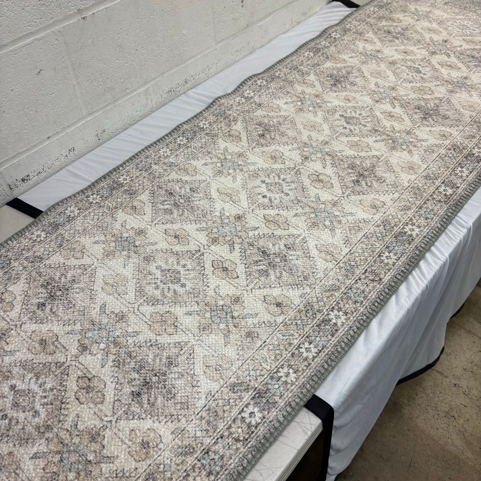 Sonoma Goods For Life Printed Washable Area and Throw Rug 24 x 72 Inches – Ivory
