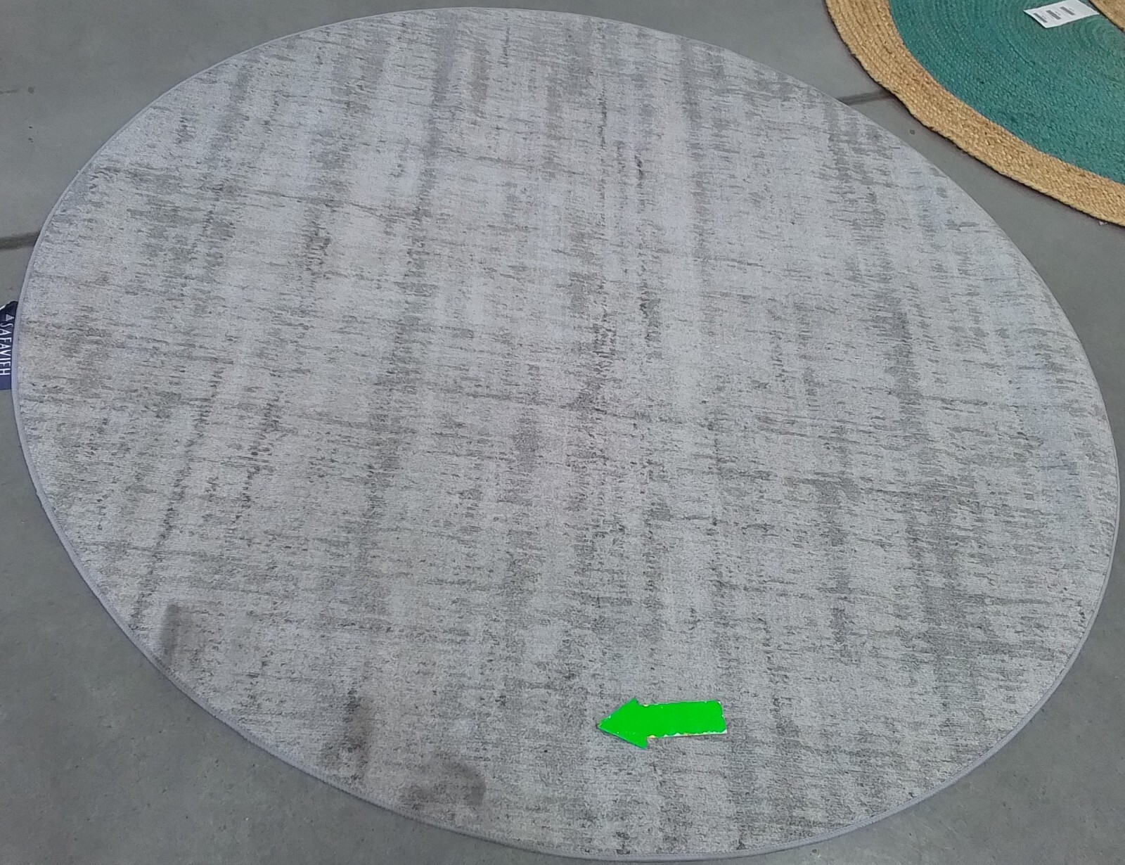 LIGHT GREY / GREY 6′-0″ x 6′-0″ Stained Rug, Reduced Price 1172765623 TAC857F-6R