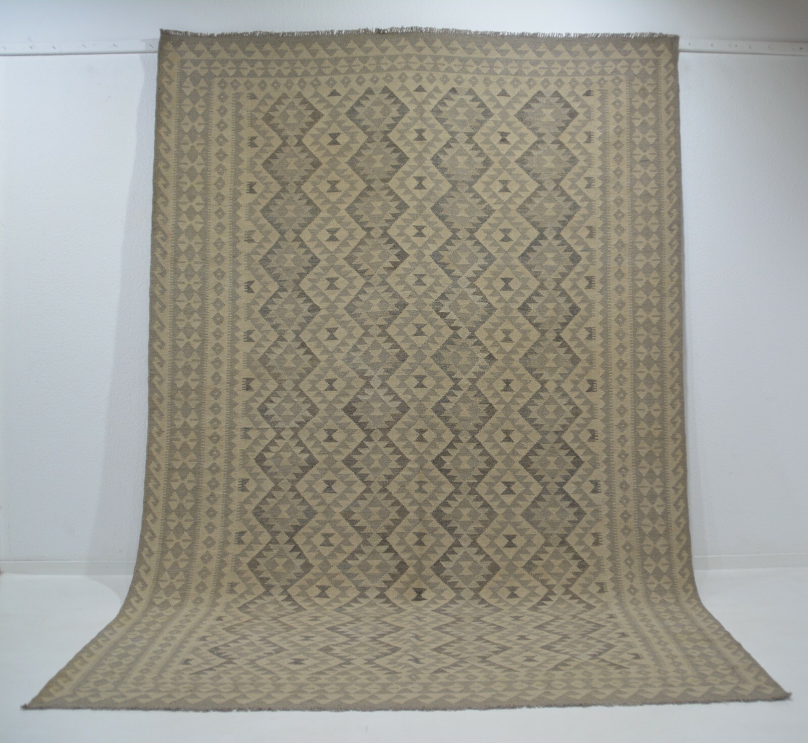 No C4164 Handwoven Rug Afghan Ziegler Kilim Antique Kelim Ca 116 1/2×78 11/16in