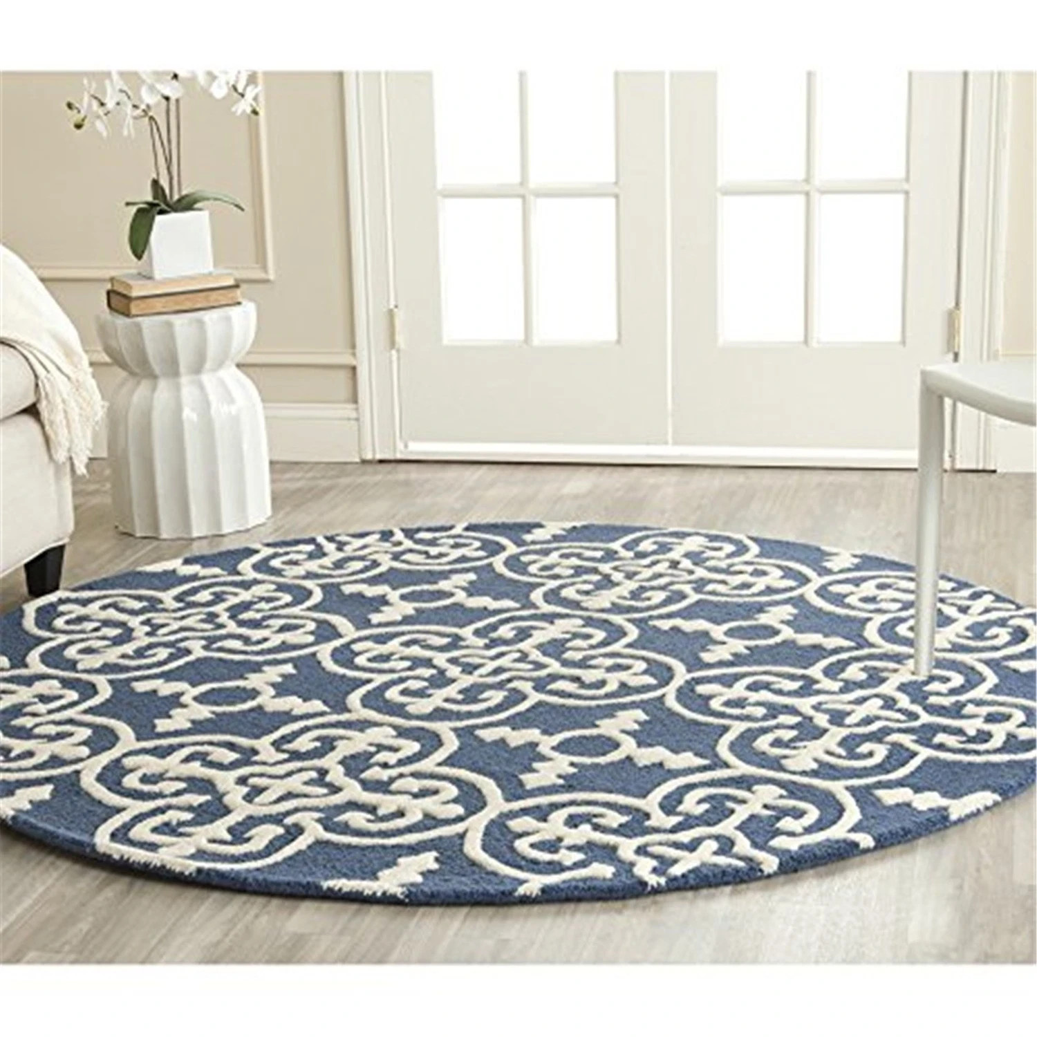 Collection Handcrafted Geometric Navy And…
