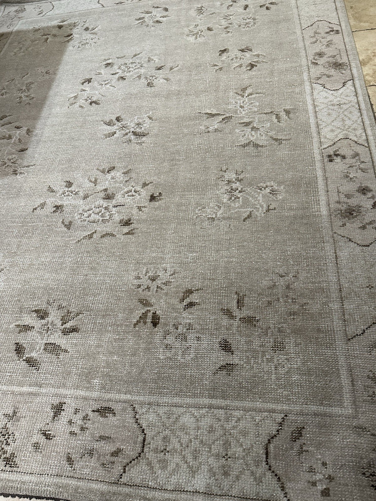 Pottery Barn Claire Hand Knotted 8×10 ft Rug Neutral