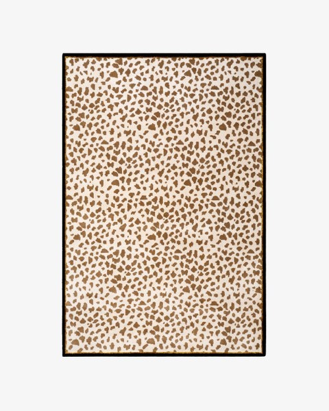 Nordic Knots Leopard Rug New Zealand Wool Hand-Tufted Animal Print Carpet Rug