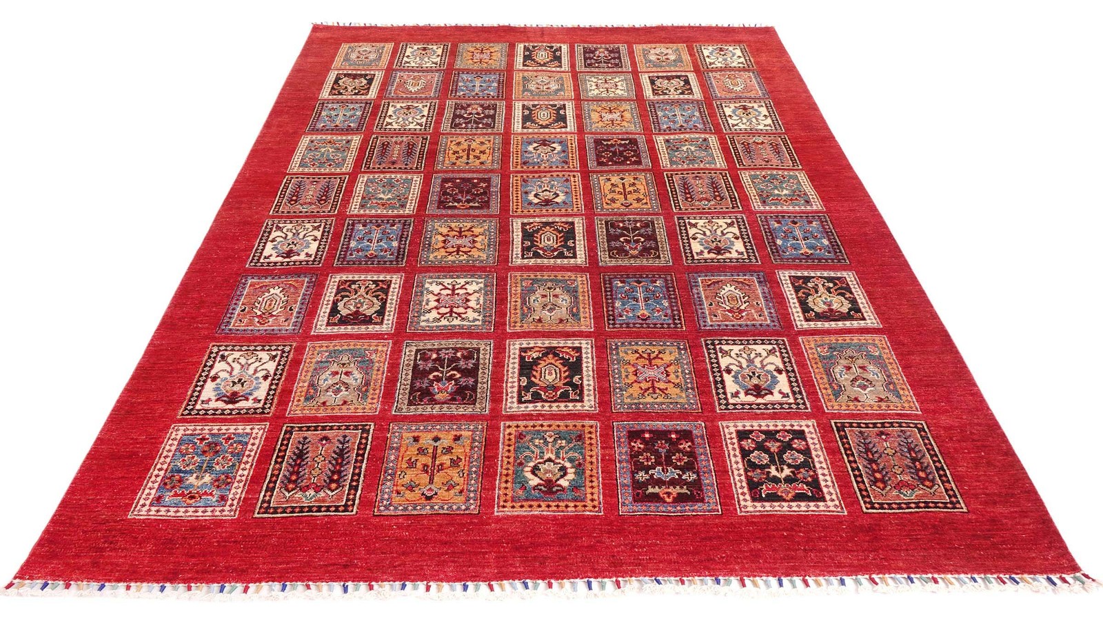 Afghan Ziegler Khorjin Bakhtiar Carpet 200×300 Hand-knotted Red Field Pattern