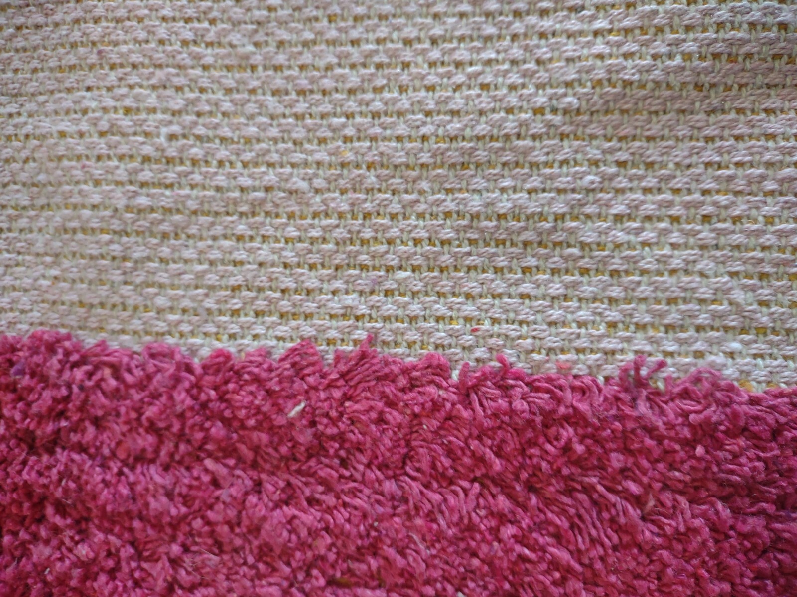 Cotton Printed Tufted Rug 53 1/2 By 28 1/2 Cotton Rug