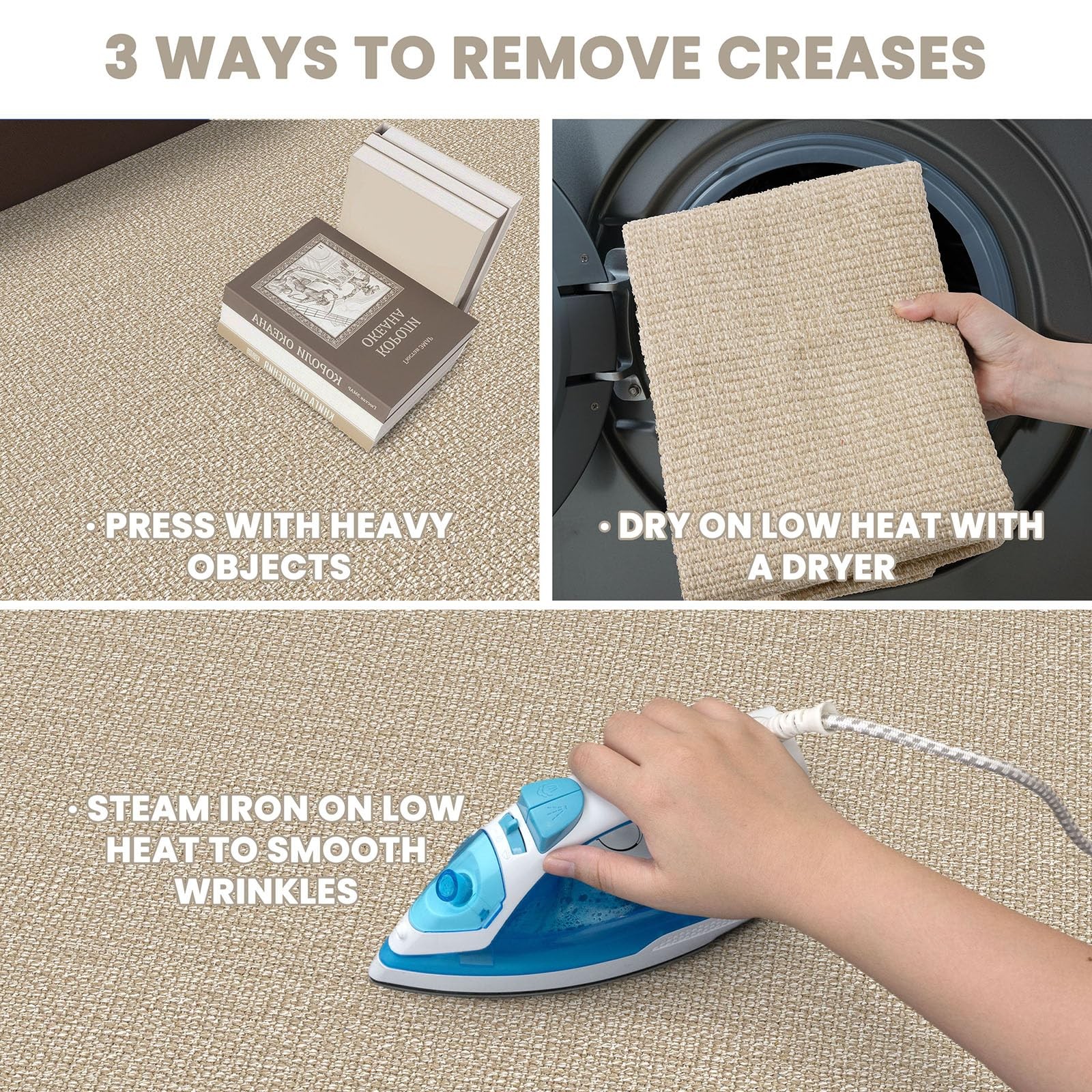 Washable Runner Rug 2×5 Ft Non Slip Runners for Hallways Cotton Rubber Backed…