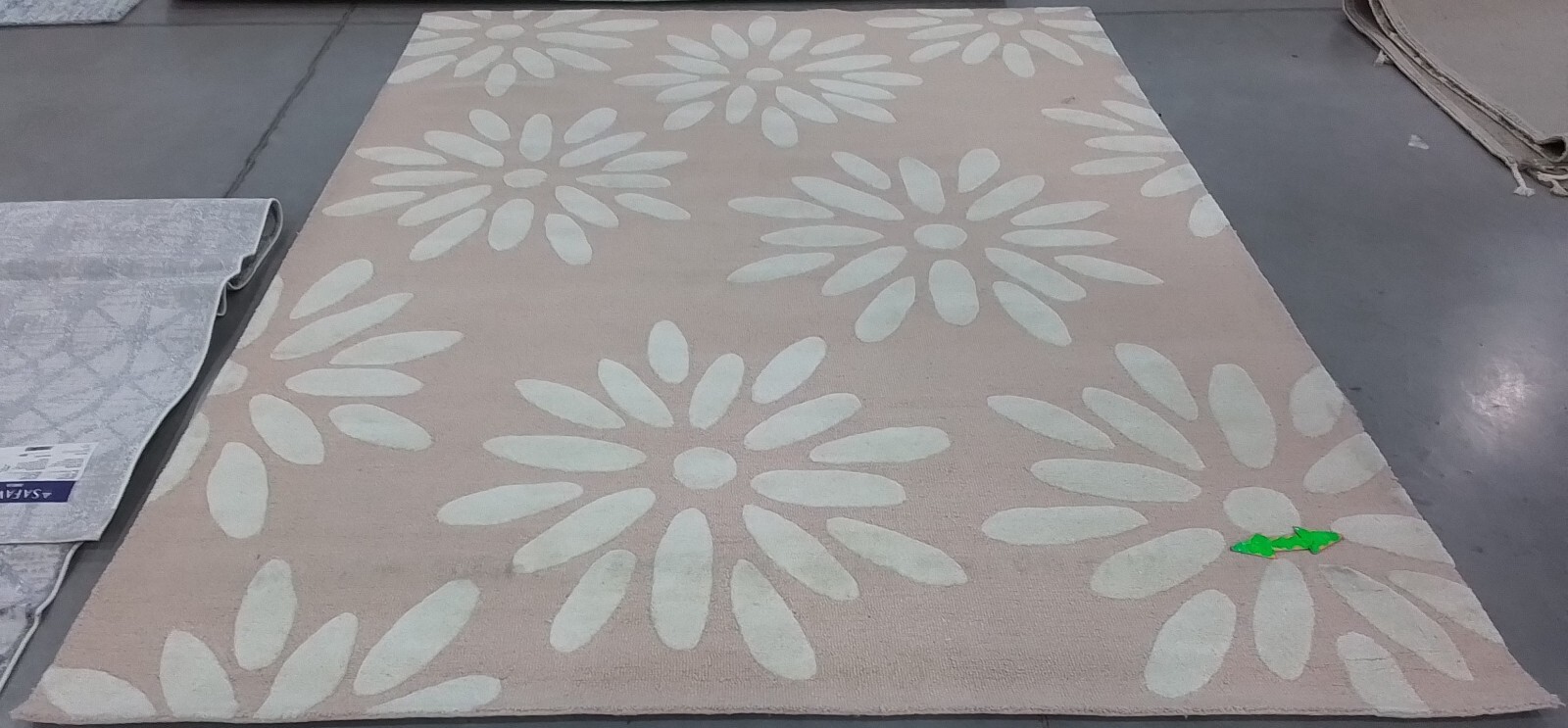 PINK / IVORY 8′ X 10′ Stained Rug, Reduced Price 1172773500 SFK914P-8