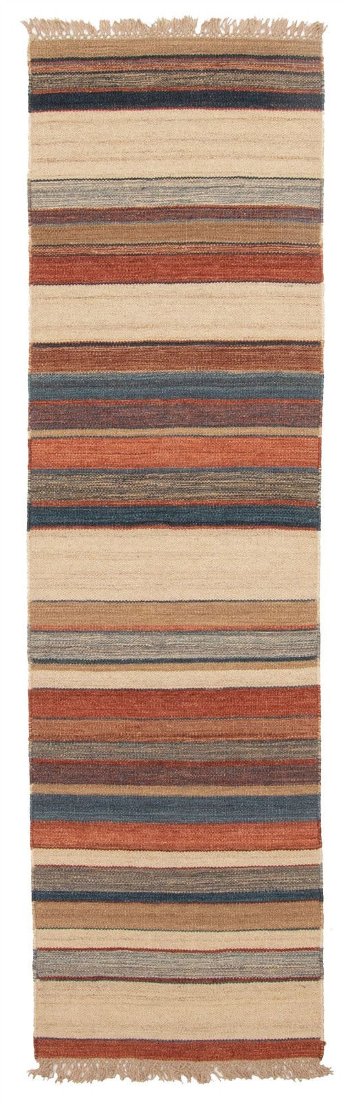 Vintage Hand Woven Turkish Carpet 1’10” x 6’7″ Traditional Wool Kilim Rug