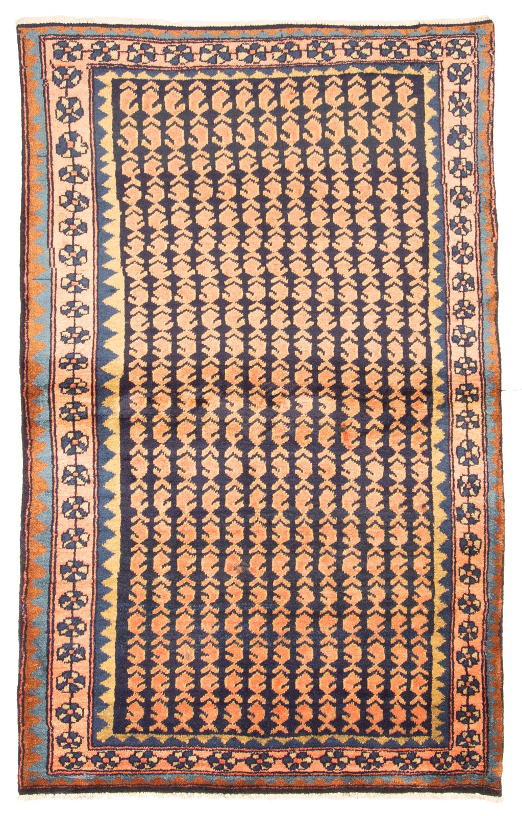 4’2″ x 6’8″ Vintage Hand Knotted Area Rug Traditional Oriental Wool Carpet