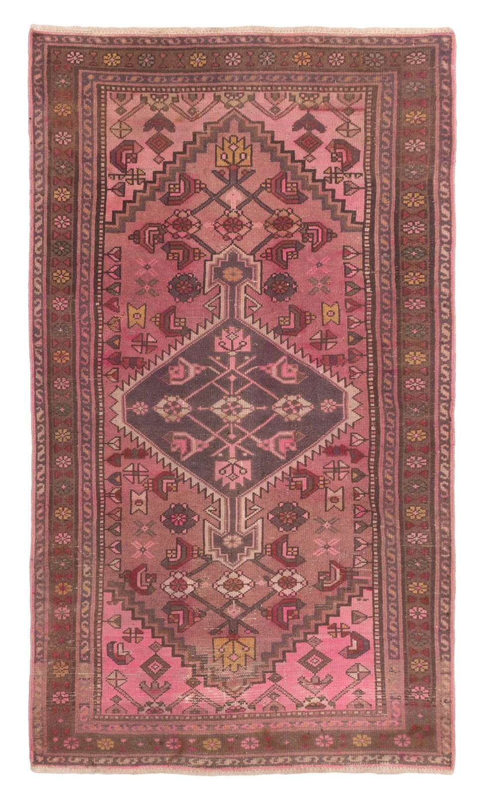 Hand-knotted Area Rug 3’4″ x 5’9″ Traditional Wool Oriental Carpet