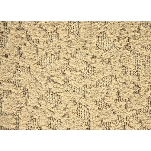 Ivy 6 Ft. X 9 Ft. Biege Tan Floral Solid Color Area Rug – Durable, Stylish,