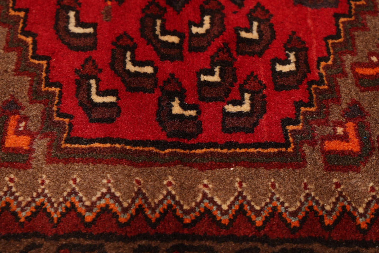 Vintage Traditional Hand-Knotted Area Rug 3’5″ x 4’9″ Oriental Wool Carpet