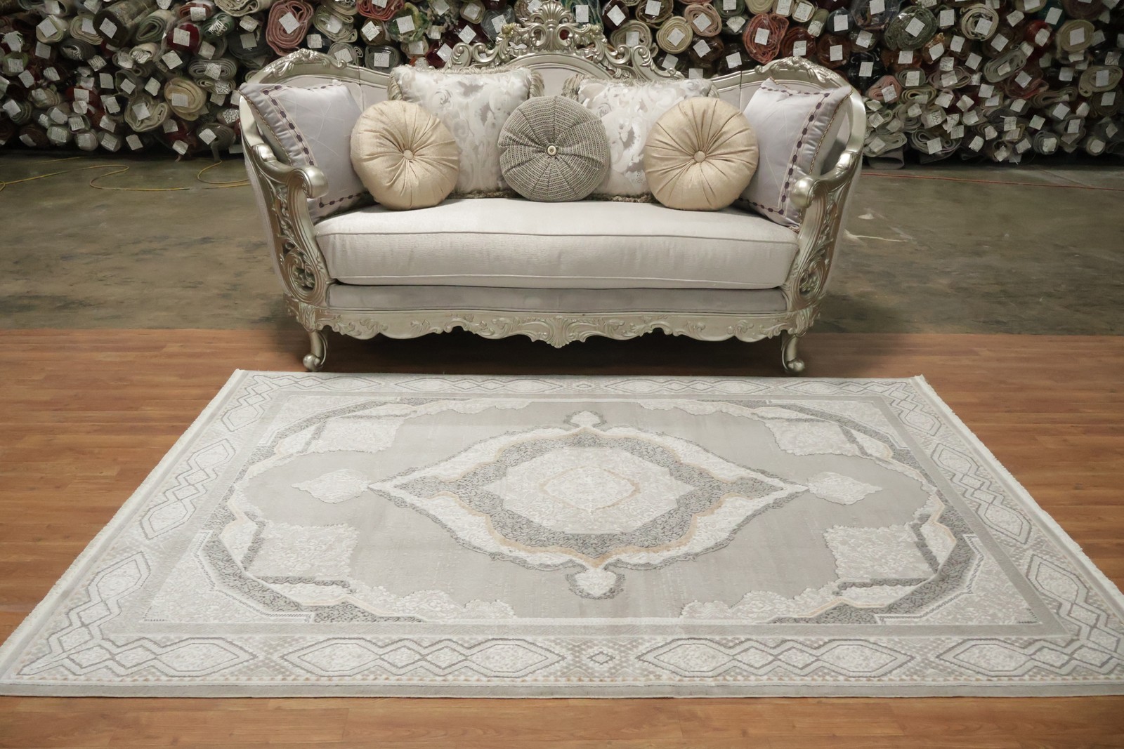 Geometric Elegance Rug 5×8 Ft Contemporary Modern Turkish Carpet Bedroom Rug