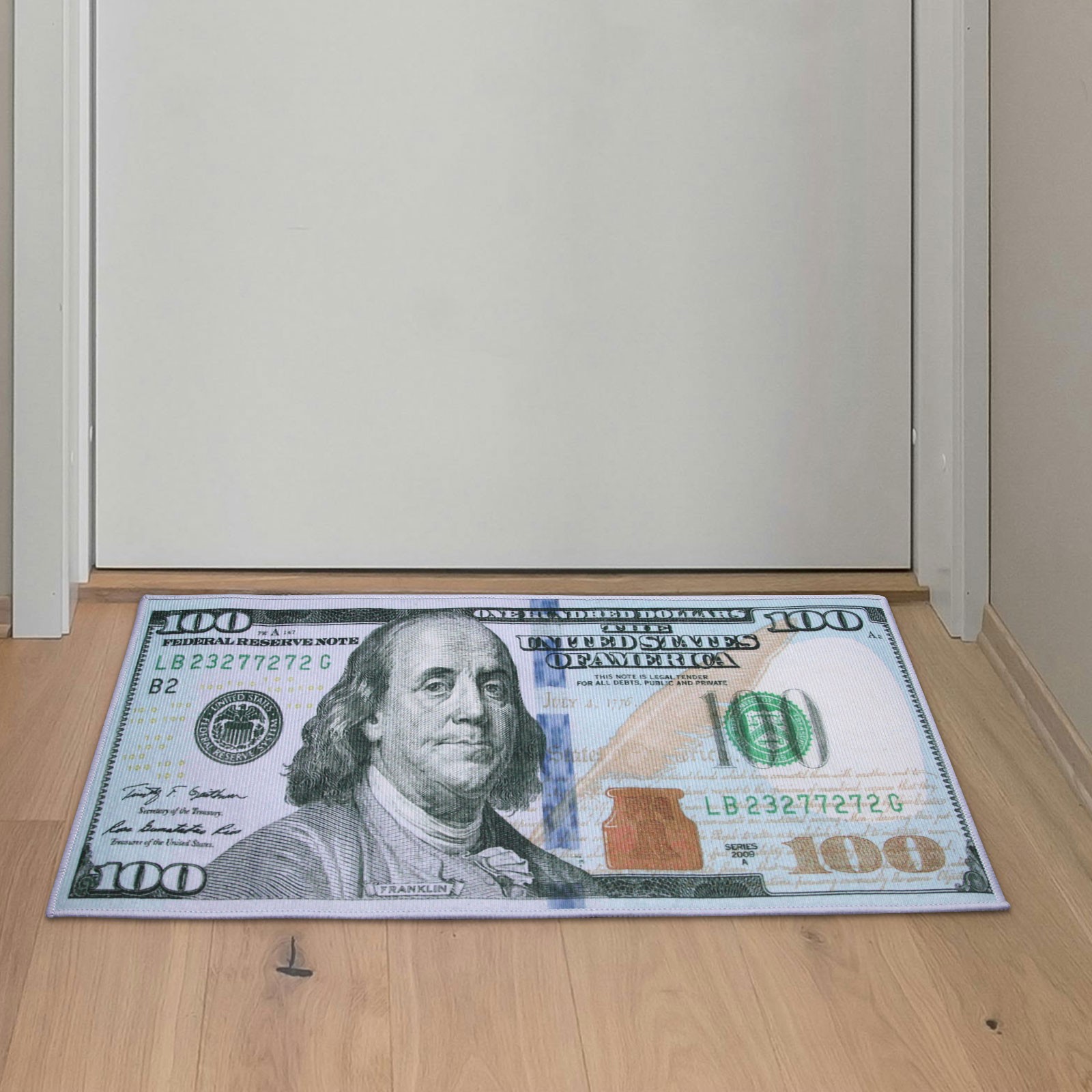 Hundred Dollar Bill Rug/Carpet – Home Decor, Non-Slip, Soft, Modern,39.4×60.5cm