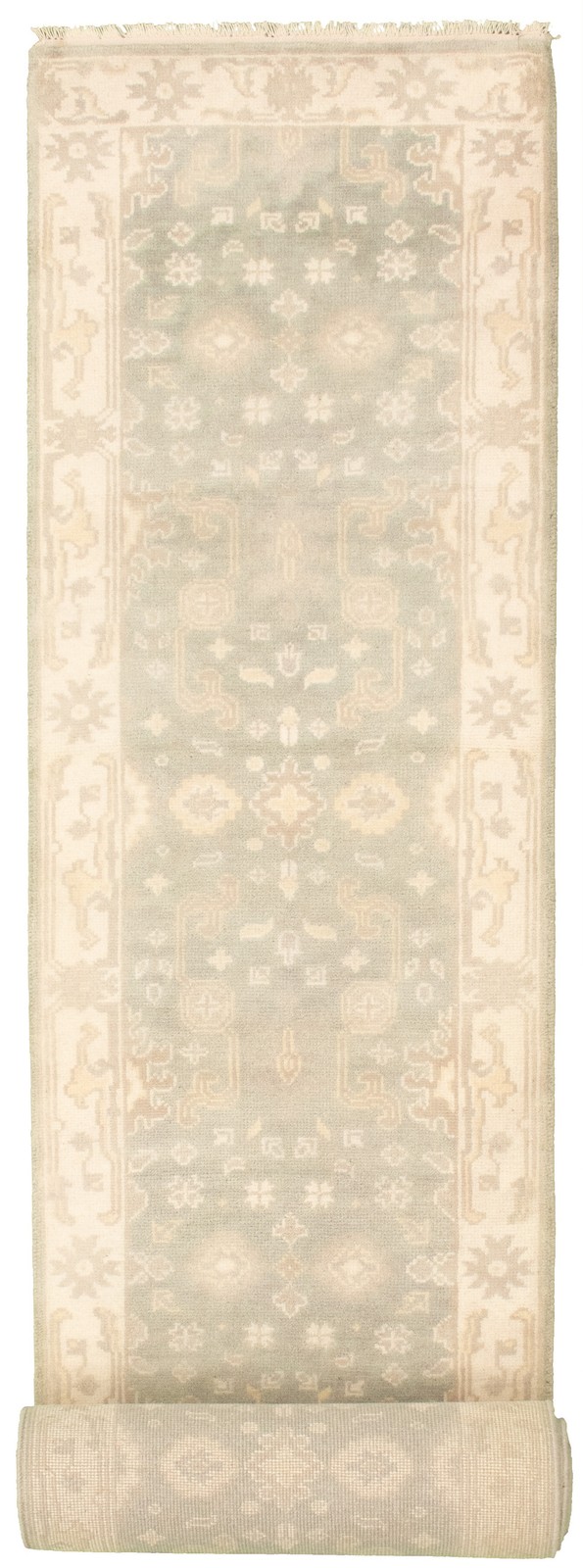 2’7″ x 19’10” Vintage Hand-knotted Runner Rug Traditional Oriental Wool Carpet