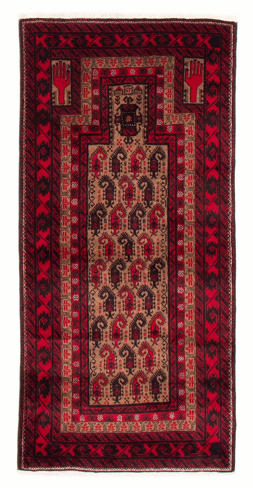 Traditional Vintage Hand-Knotted Area Rug 3’3″ x 6’3″ Oriental Wool Carpet