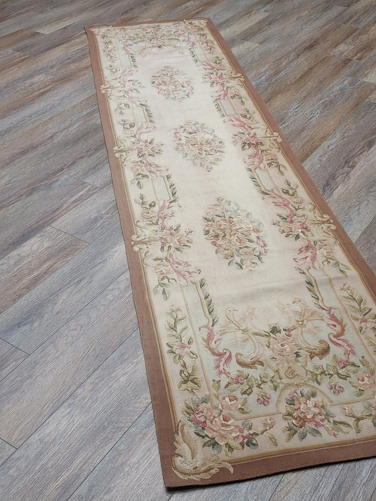 French Chinese Tapestry Hand Made Super Fine Rug 2.5×10 Ft