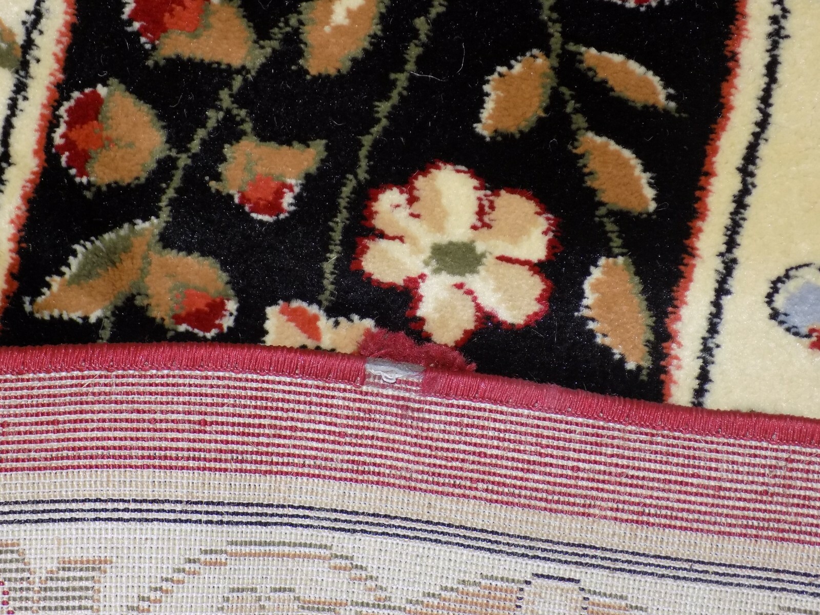 MULTI / IVORY 10′ Square Damaged Binding Rug Less Price 1172580669 LNH318A-10SQ